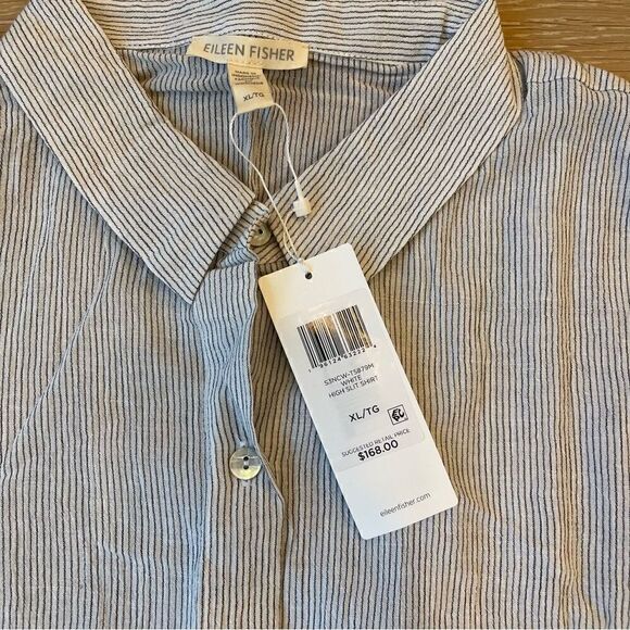Eileen Fisher High Slit Shirt - Picture 3 of 4